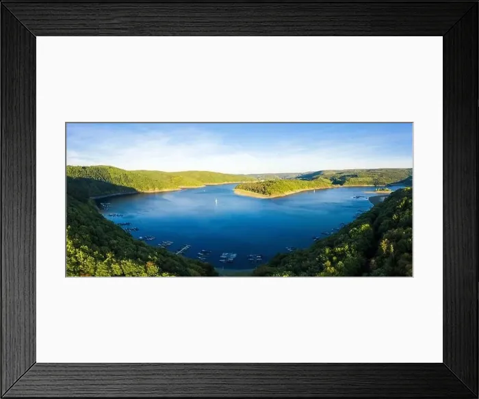 Framed Print : Lake Rursee, Eifel Germany Framed Print : Lake Rursee, Eifel Germany