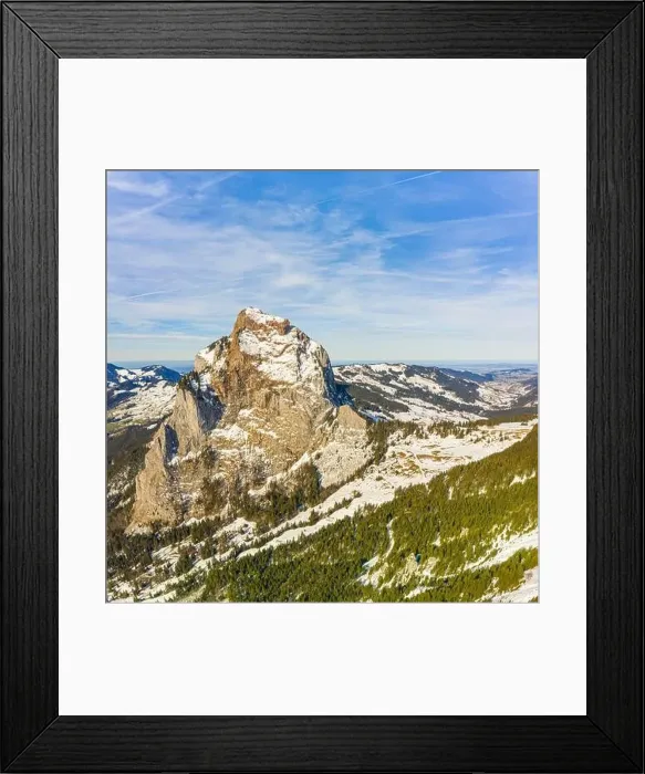 Framed Print : Alps in Switzerland. The top of Miten Framed Print : Alps in Switzerland. The top of Miten