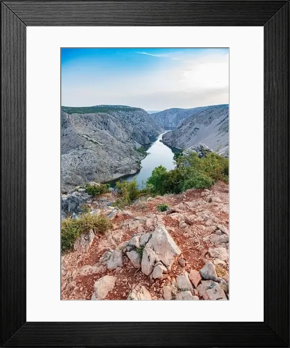 Framed Print : Zrmanja canyon at sunset, Croatia Framed Print : Zrmanja canyon at sunset, Croatia