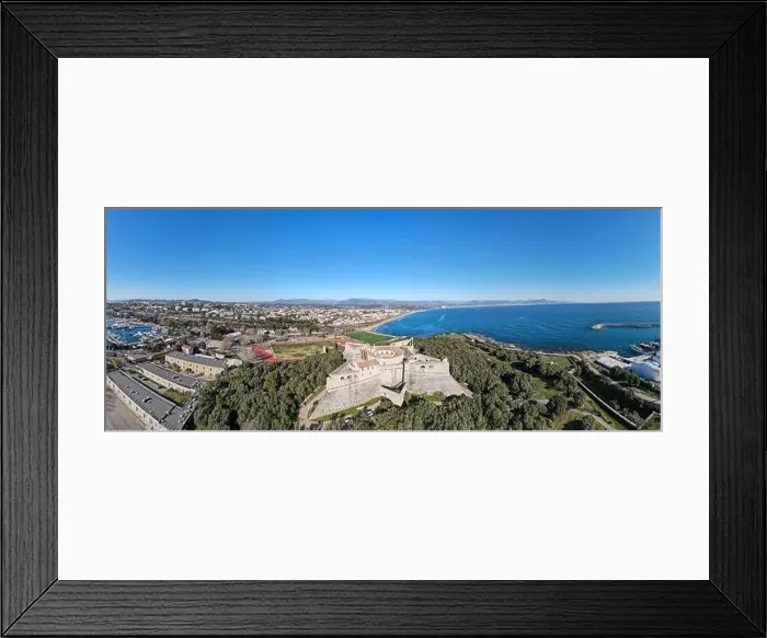 Framed Print : Drone view at fort Carre of Antibes on France Framed Print : Drone view at fort Carre of Antibes on France