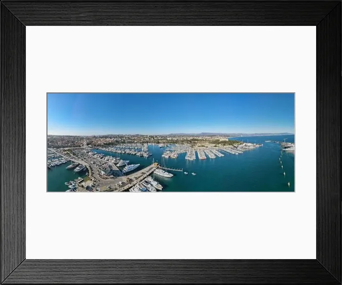 Framed Print : Drone view at the port of Antibes on France Framed Print : Drone view at the port of Antibes on France