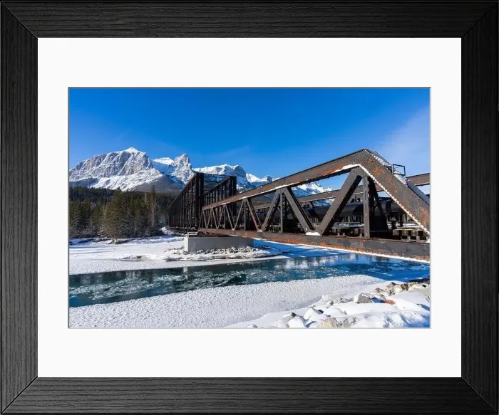 Framed Print : Canadian Rockies beautiful scenery in winter Framed Print : Canadian Rockies beautiful scenery in winter