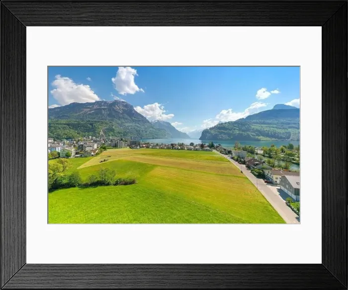 Framed Print : The small towns of Europe. Switzerland Framed Print : The small towns of Europe. Switzerland