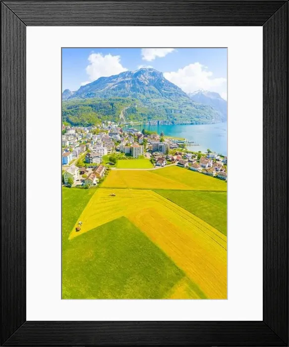 Framed Print : Switzerland. The village Brunnen Framed Print : Switzerland. The village Brunnen