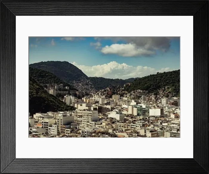 Framed Print : Favelas of Rio de Janeiro Framed Print : Favelas of Rio de Janeiro