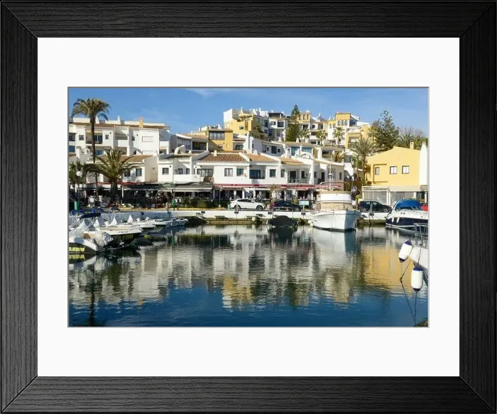 Framed Print : Cabopino, Spain - 9January 2021: port of Cabopino on Andalusia in Spain Framed Print : Cabopino, Spain - 9January 2021: port of Cabopino on Andalusia in Spain