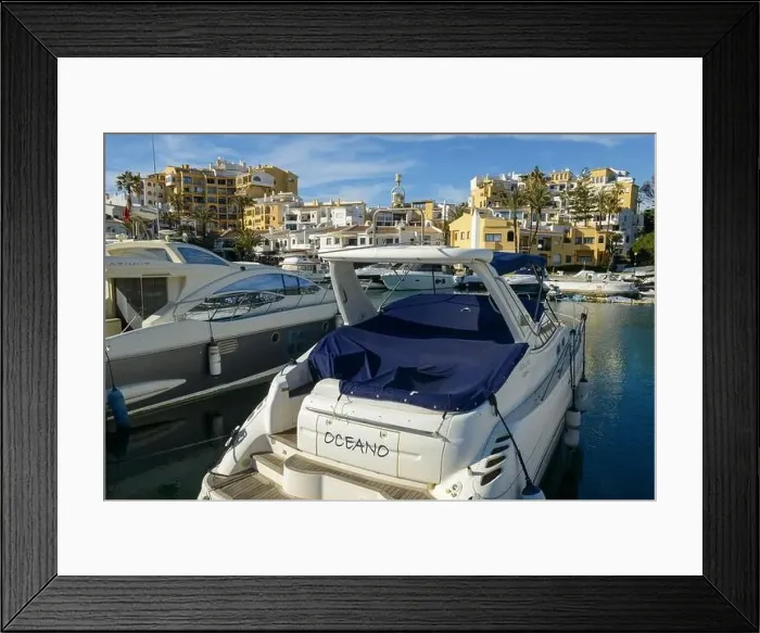 Framed Print : Cabopino, Spain - 9January 2021: port of Cabopino on Andalusia in Spain Framed Print : Cabopino, Spain - 9January 2021: port of Cabopino on Andalusia in Spain