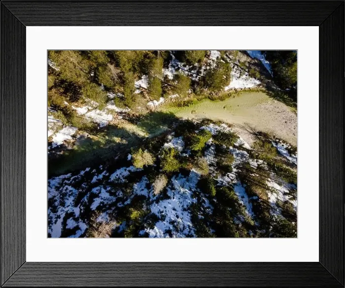 Framed Print : Drone flight over the Oetschergraeben canyon in Lower Austria in winter Framed Print : Drone flight over the Oetschergraeben canyon in Lower Austria in winter
