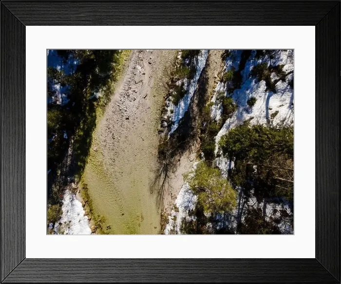 Framed Print : Drone flight over the Oetschergraeben canyon in Lower Austria in winter Framed Print : Drone flight over the Oetschergraeben canyon in Lower Austria in winter