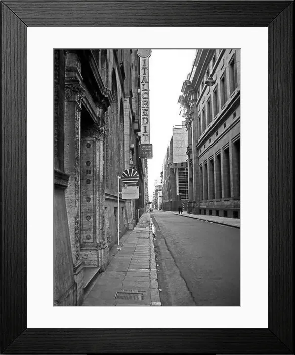 Framed Print : ARG 263B Buenos Aires Argentina 1973 city centre buildings and offices of ITALCREDIT and the financial district Framed Print : ARG 263B Buenos Aires Argentina 1973 city centre buildings and offices of ITALCREDIT and the financial district