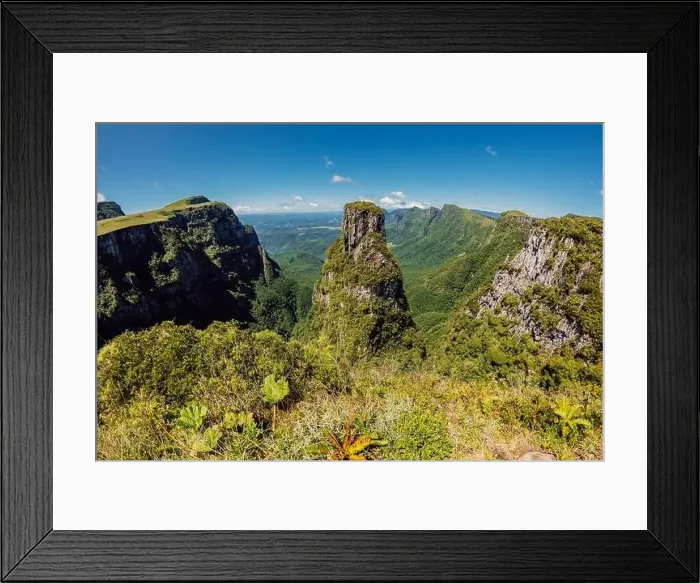Framed Print : Espraiado Canyon in Urubici, Santa Catarina, Brazil. Aerial view Framed Print : Espraiado Canyon in Urubici, Santa Catarina, Brazil. Aerial view