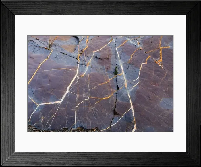 Framed Print : Stunning natural patterns on rocks near the riverbed at La Brena Framed Print : Stunning natural patterns on rocks near the riverbed at La Brena