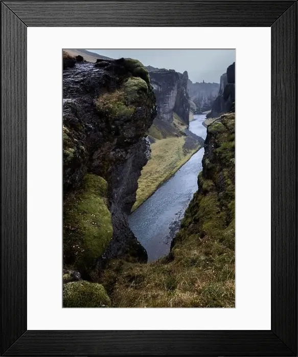 Framed Print : View of the Fjadrargljufur canyon in Iceland Framed Print : View of the Fjadrargljufur canyon in Iceland
