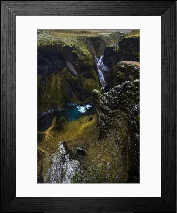 Framed Print : View of the Fjadrargljufur canyon in Iceland Framed Print : View of the Fjadrargljufur canyon in Iceland