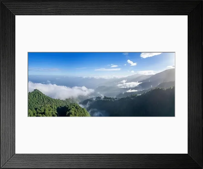 Framed Print : Landscape with forest and mountain in Las Nieves Natural Park, La Palma, Canary Islands, Spain Framed Print : Landscape with forest and mountain in Las Nieves Natural Park, La Palma, Canary Islands, Spain