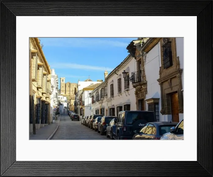 Framed Print : Osuna, Spain - 2 January 2022: view at the town of Osuna on Andalusia in Spain Framed Print : Osuna, Spain - 2 January 2022: view at the town of Osuna on Andalusia in Spain