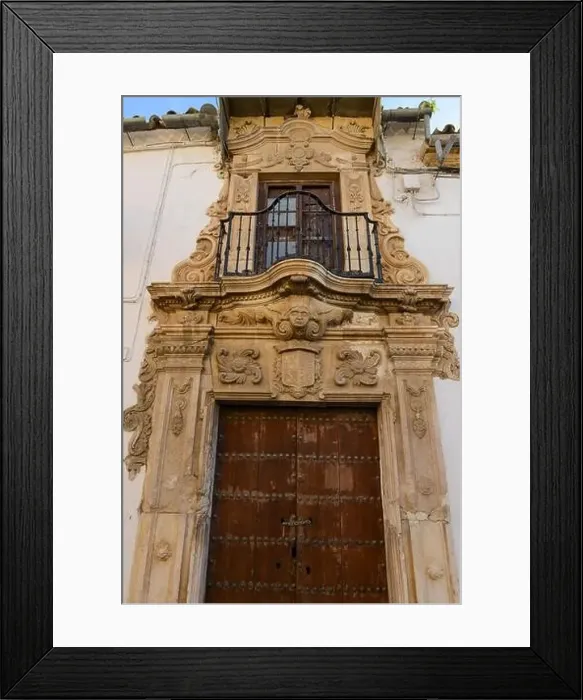 Framed Print : Old entrance door at Osuna on Andalusia in Spain Framed Print : Old entrance door at Osuna on Andalusia in Spain