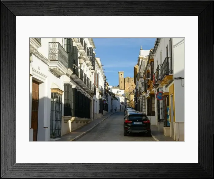 Framed Print : Osuna, Spain - 2 January 2022: view at the town of Osuna on Andalusia in Spain Framed Print : Osuna, Spain - 2 January 2022: view at the town of Osuna on Andalusia in Spain