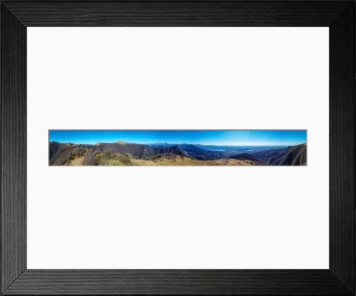 Framed Print : Landscape of Brianza from Mount Puscio Framed Print : Landscape of Brianza from Mount Puscio