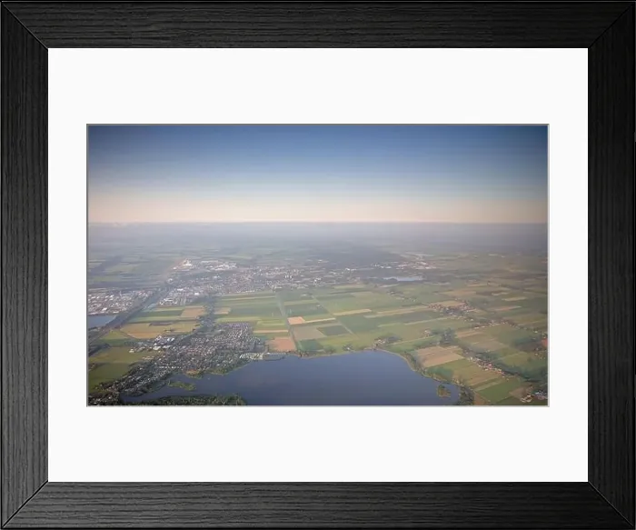 Framed Print : Agricultural landscape of Friesland, one of the northern provinces of the Netherlands - Friesland from above - Lake Framed Print : Agricultural landscape of Friesland, one of the northern provinces of the Netherlands - Friesland from above - Lake