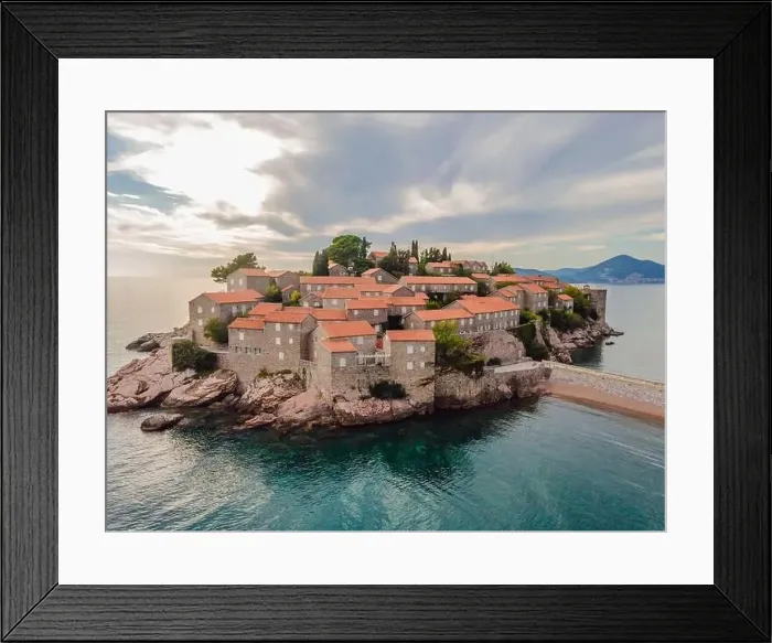 Framed Print : Aerophotography. View from flying drone Framed Print : Aerophotography. View from flying drone