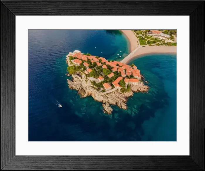 Framed Print : Aerophotography. View from flying drone Framed Print : Aerophotography. View from flying drone