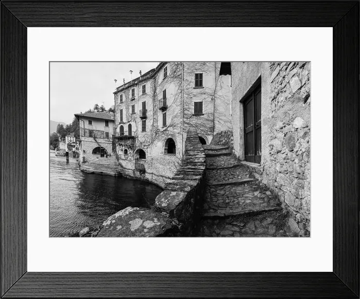 Framed Print : View of the village of Nesso on Lake Como Framed Print : View of the village of Nesso on Lake Como
