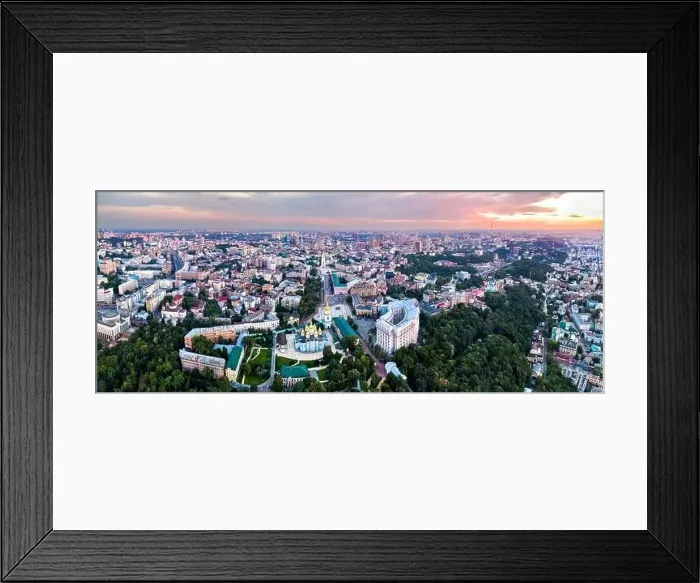 Framed Print : Aerial panorama of Old Kyiv in Ukraine Framed Print : Aerial panorama of Old Kyiv in Ukraine