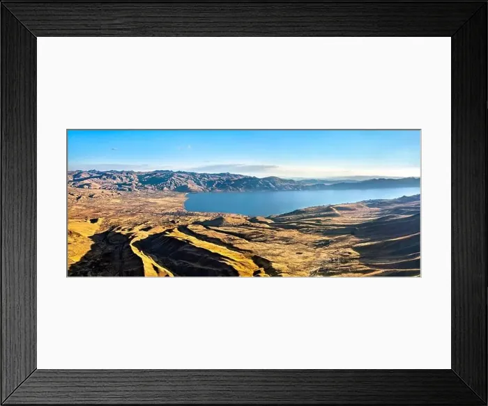 Framed Print : Panorama of Langui Layo Lake in Peru Framed Print : Panorama of Langui Layo Lake in Peru