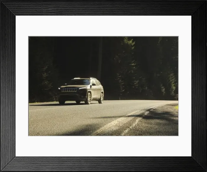 Framed Print : Road in Ukrainian Carpathian mountains in sunny day Framed Print : Road in Ukrainian Carpathian mountains in sunny day