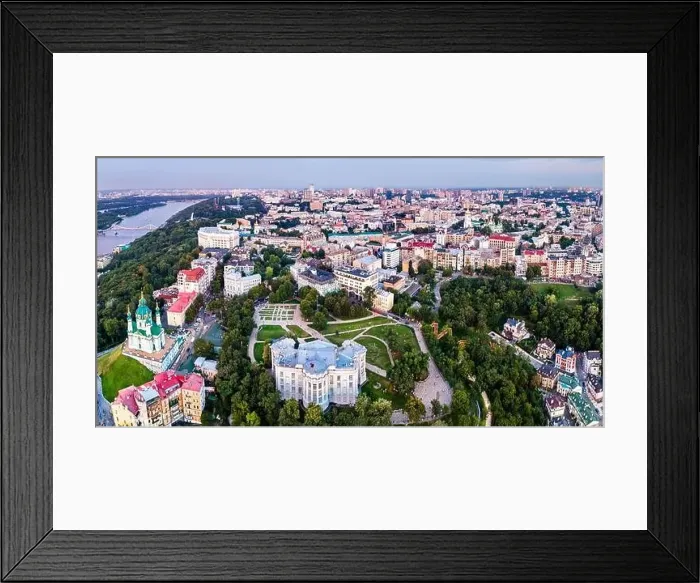 Framed Print : Historical Museum and Andrew Church in Kiev, Ukraine Framed Print : Historical Museum and Andrew Church in Kiev, Ukraine