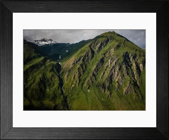 Framed Print : Aerial top view of the splendid Swiss Alps Framed Print : Aerial top view of the splendid Swiss Alps