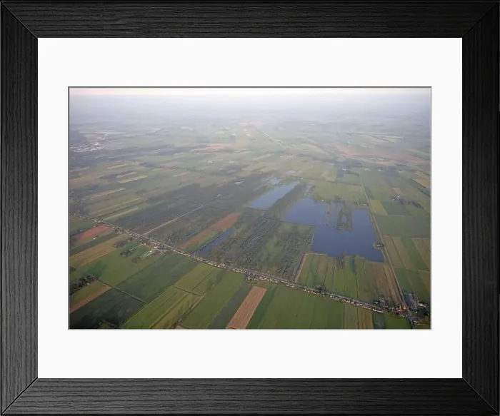 Framed Print : Agricultural landscape of Friesland, one of the northern provinces of the Netherlands - Friesland from above Framed Print : Agricultural landscape of Friesland, one of the northern provinces of the Netherlands - Friesland from above