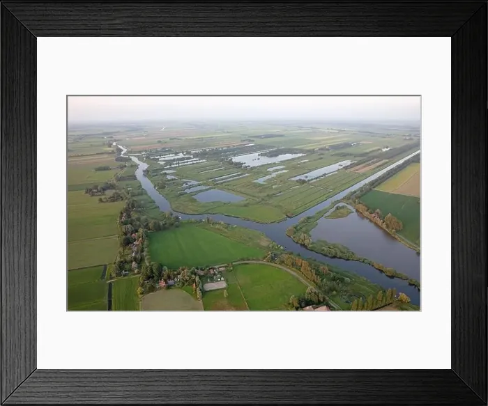 Framed Print : Agricultural landscape of Friesland, one of the northern provinces of the Netherlands - Friesland from above Framed Print : Agricultural landscape of Friesland, one of the northern provinces of the Netherlands - Friesland from above