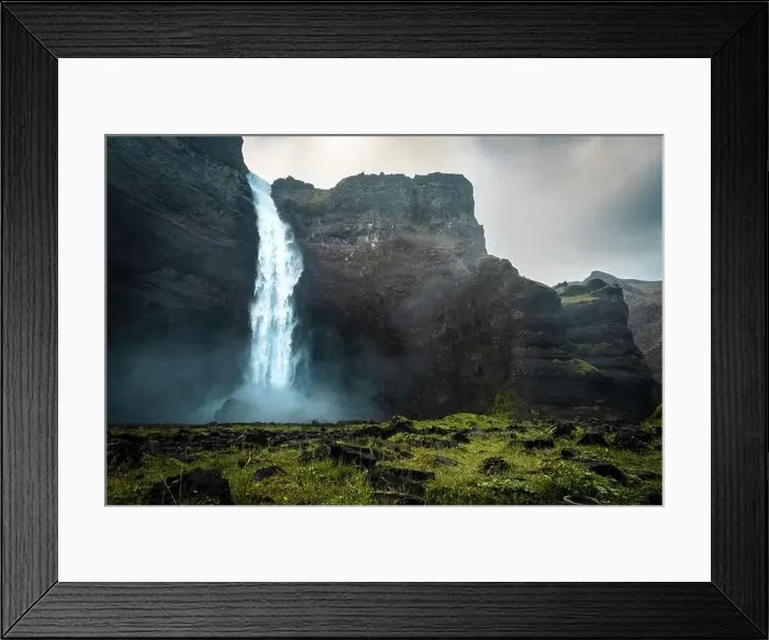Framed Print : Haifoss waterfall in Iceland Framed Print : Haifoss waterfall in Iceland