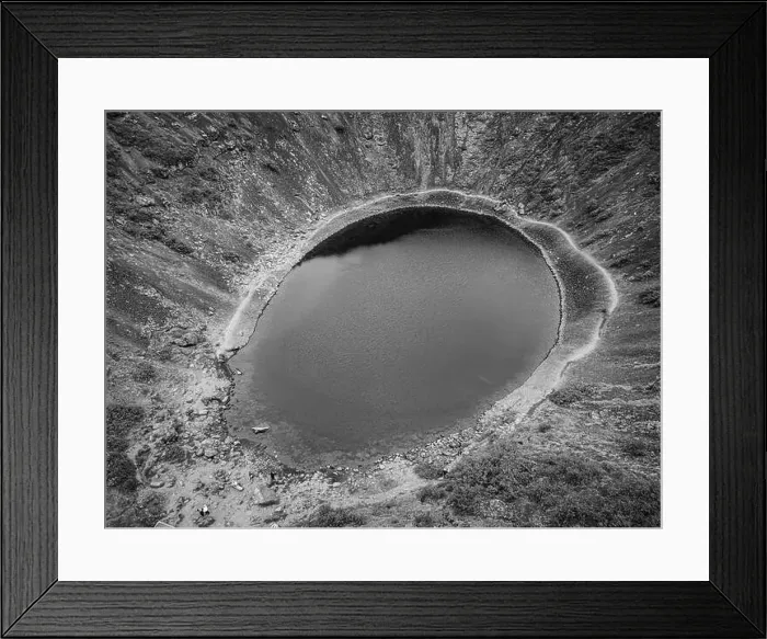 Framed Print : Kerid Crater lake in Iceland Framed Print : Kerid Crater lake in Iceland