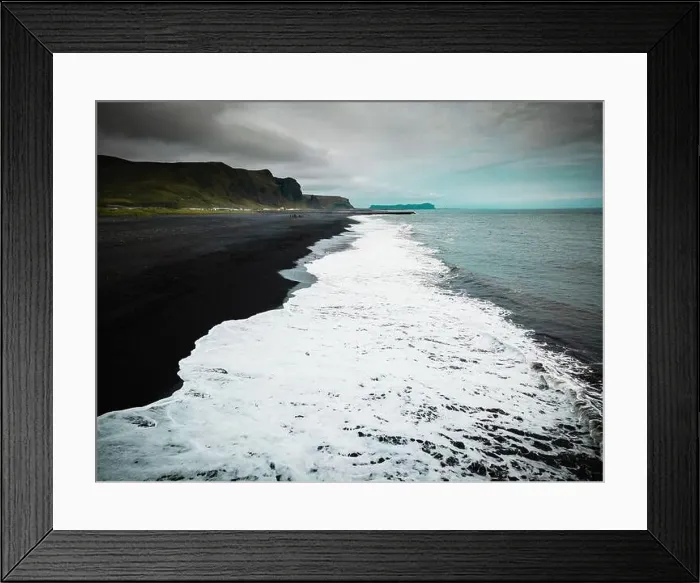 Framed Print : Reynisfjara Black Sand Beach