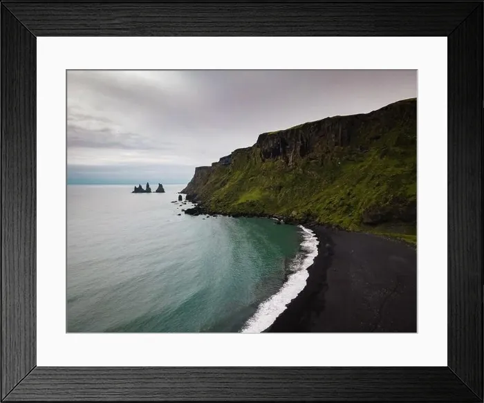 Framed Print : Reynisfjara Black Sand Beach Framed Print : Reynisfjara Black Sand Beach