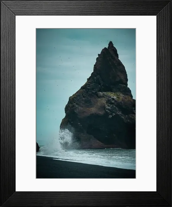Framed Print : Reynisfjara Black Sand Beach Framed Print : Reynisfjara Black Sand Beach