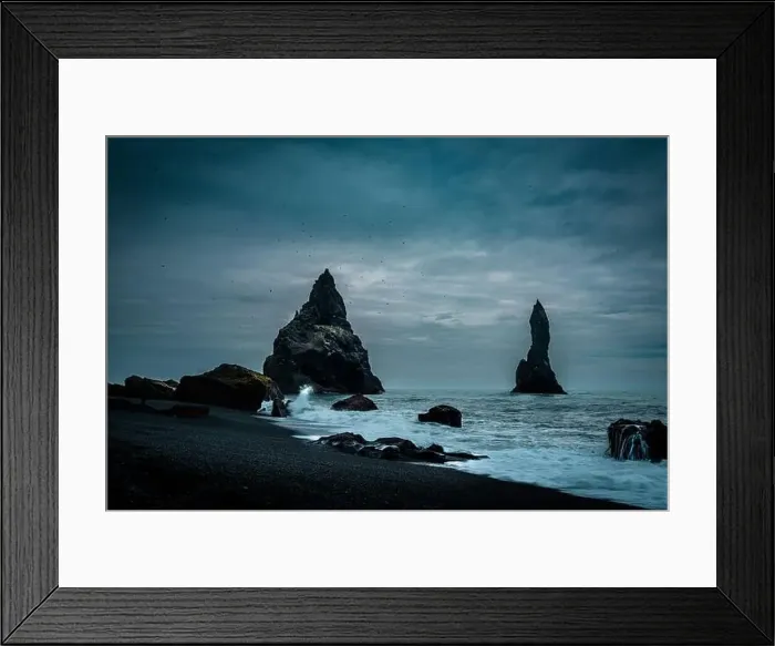 Framed Print : Reynisfjara Black Sand Beach Framed Print : Reynisfjara Black Sand Beach