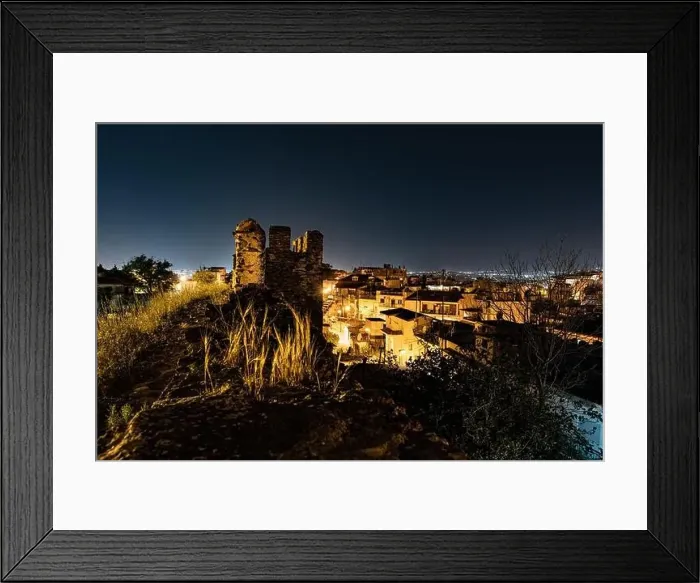 Framed Print : Thessaloniki urban views, during night Framed Print : Thessaloniki urban views, during night