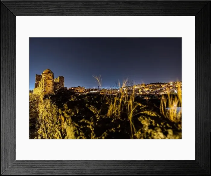 Framed Print : Thessaloniki urban views, during night Framed Print : Thessaloniki urban views, during night