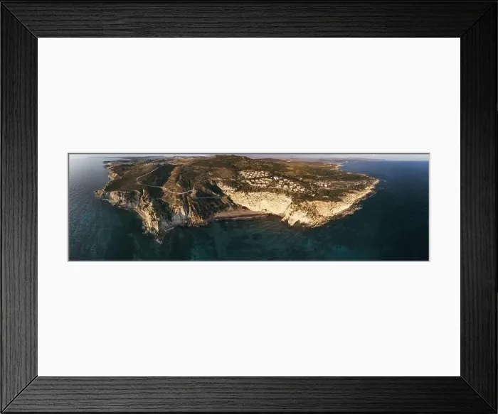 Framed Print : Aerial Panoramic view of Kleopatra beach and Cesme peninsula at Cesme Izmir Turkey Framed Print : Aerial Panoramic view of Kleopatra beach and Cesme peninsula at Cesme Izmir Turkey