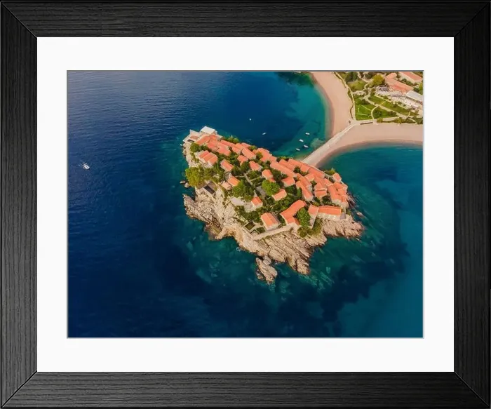 Framed Print : Aerophotography. View from flying drone Framed Print : Aerophotography. View from flying drone