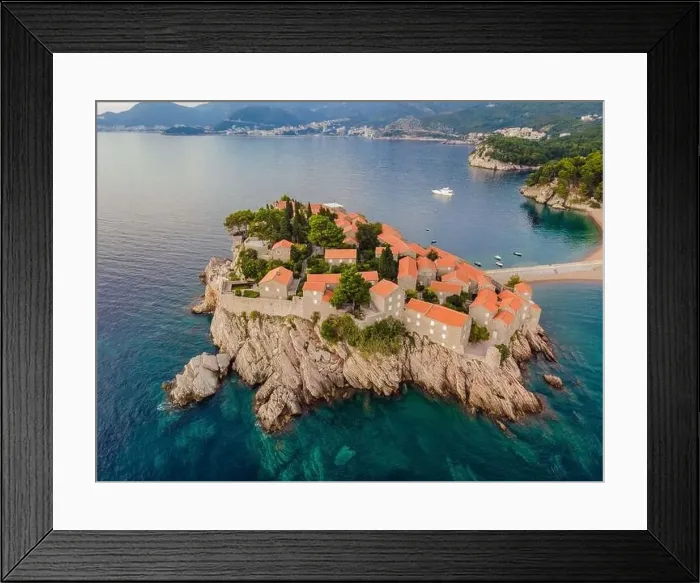 Framed Print : Aerophotography. View from flying drone Framed Print : Aerophotography. View from flying drone