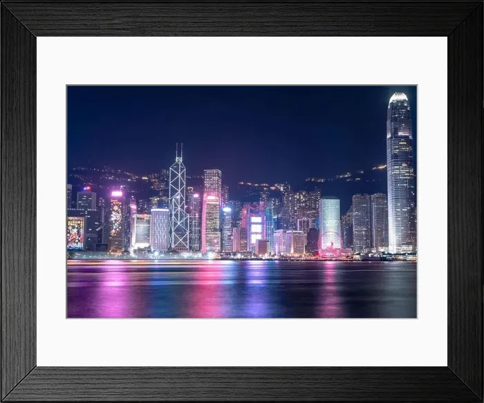 Framed Print : The amazing view of Hong-Kong cityscape full of skyscrapers from the rooftop Framed Print : The amazing view of Hong-Kong cityscape full of skyscrapers from the rooftop