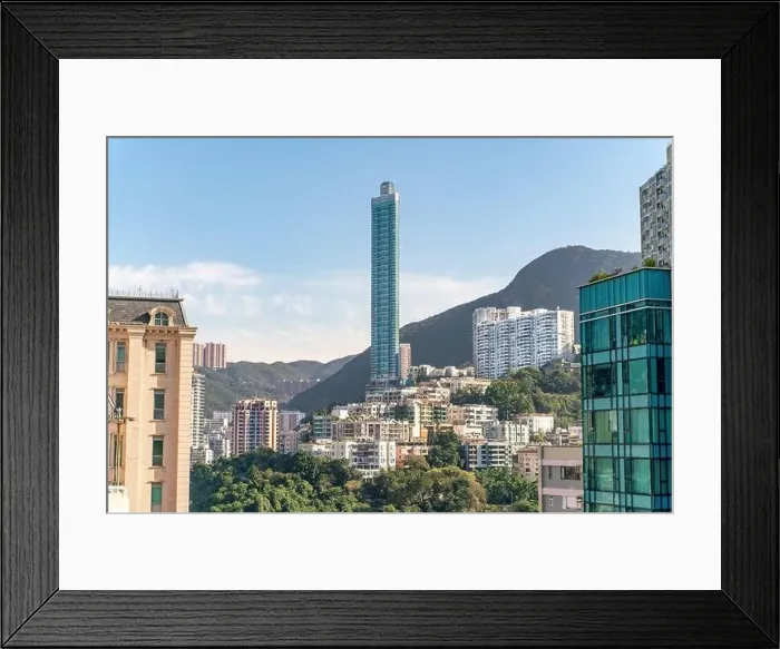 Framed Print : The amazing view of Hong-Kong cityscape full of skyscrapers from the rooftop Framed Print : The amazing view of Hong-Kong cityscape full of skyscrapers from the rooftop