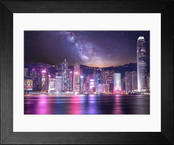 Framed Print : The amazing view of Hong-Kong cityscape full of skyscrapers from the rooftop Framed Print : The amazing view of Hong-Kong cityscape full of skyscrapers from the rooftop