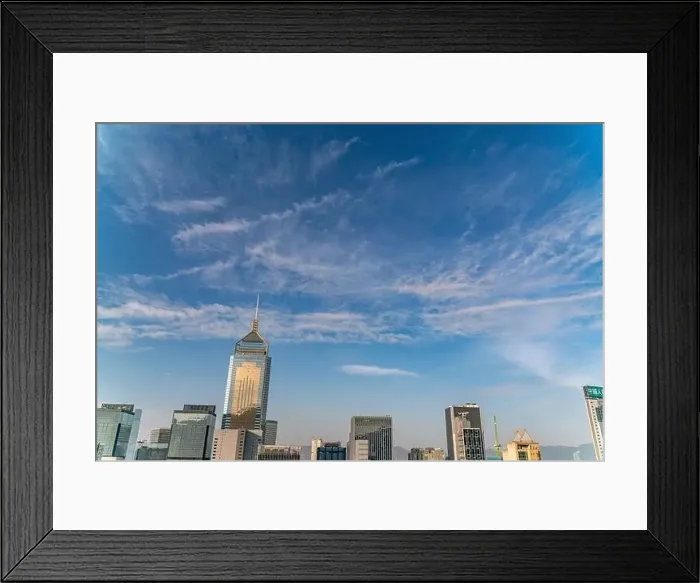 Framed Print : The amazing view of Hong-Kong cityscape full of skyscrapers from the rooftop Framed Print : The amazing view of Hong-Kong cityscape full of skyscrapers from the rooftop