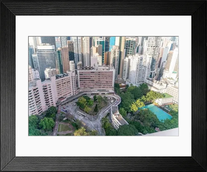 Framed Print : The amazing view of Hong-Kong cityscape full of skyscrapers from the rooftop Framed Print : The amazing view of Hong-Kong cityscape full of skyscrapers from the rooftop